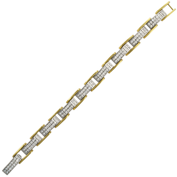 Diamond bracelet in 14k with over 7 carats