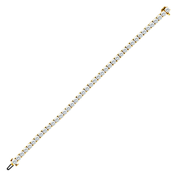 Diamond tennis bracelet in 18k w app 7.38 cts in diamonds