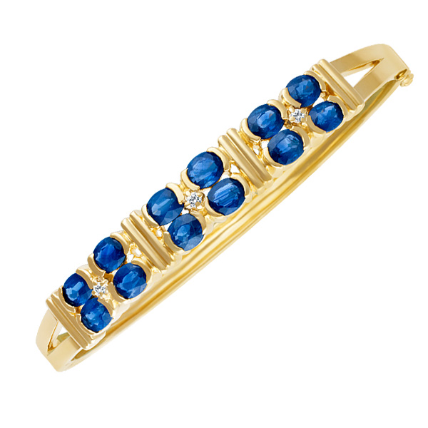 Sapphire bracelet in 14k