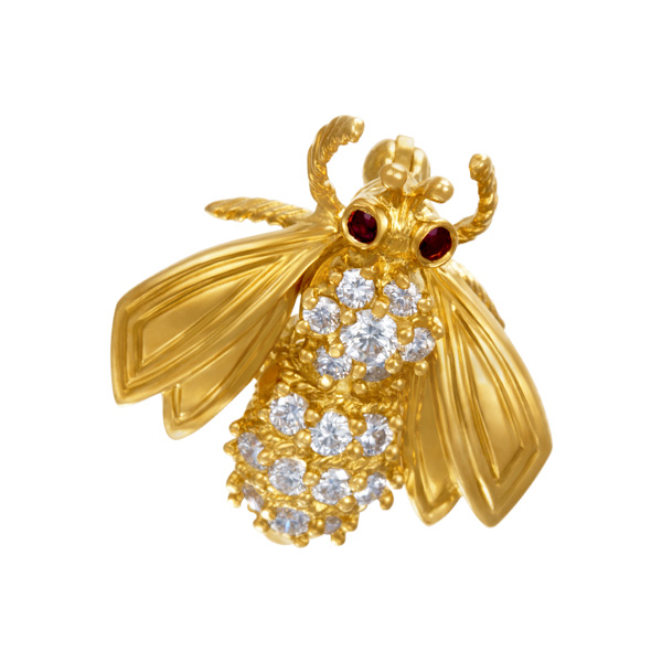 18k Yellow Gold Medium Love Bug By Tiffany & Co