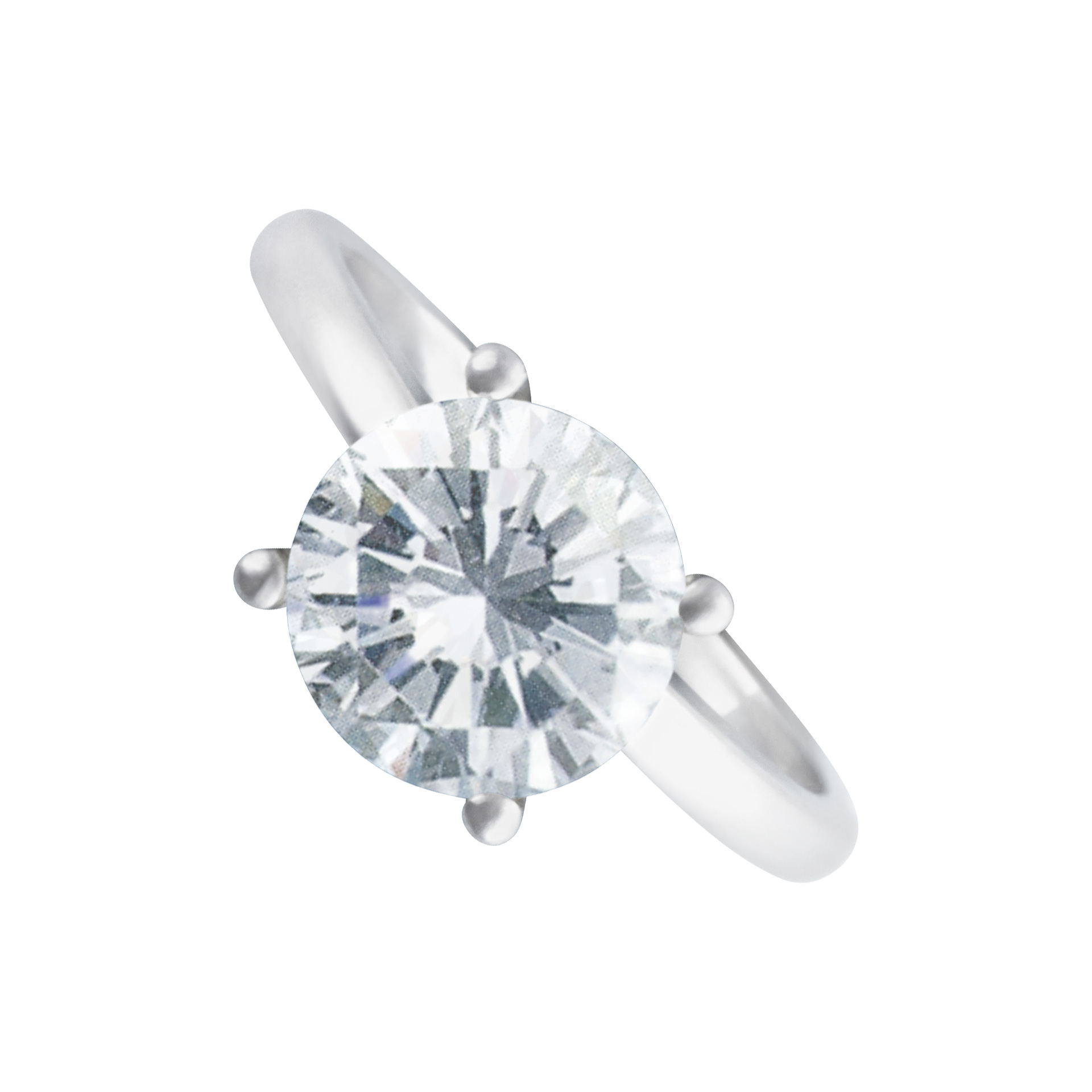 GIA Certified Round Diamond 1.50 Carats (N Color, VS2 Clarity)  ring.