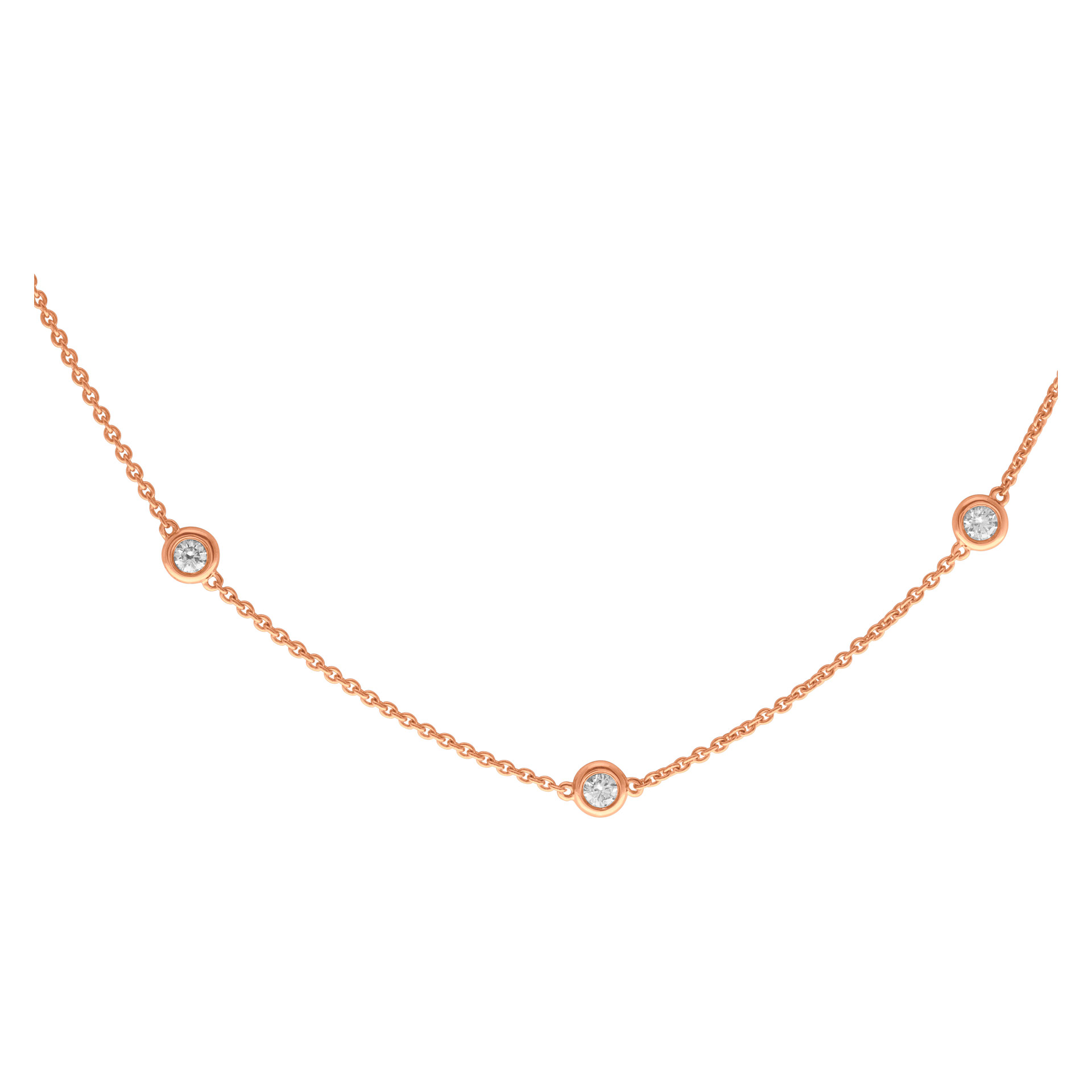 Diamonds by the yard 14k rose gold 2.25 carats in diamonds