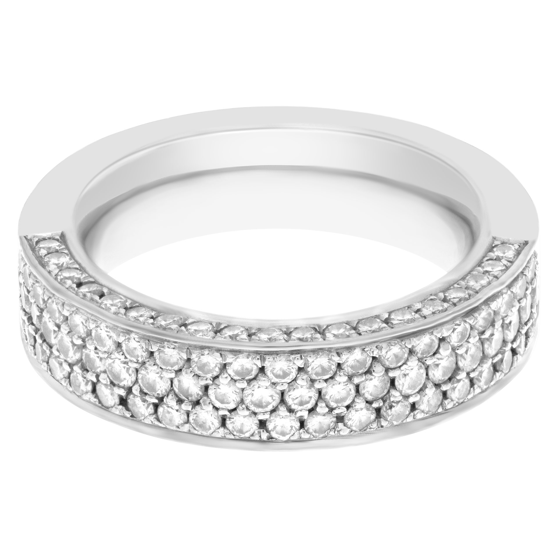 Wempe pave semi Diamond Eternity Band and Ring approx. 1.5 cts in diamonds