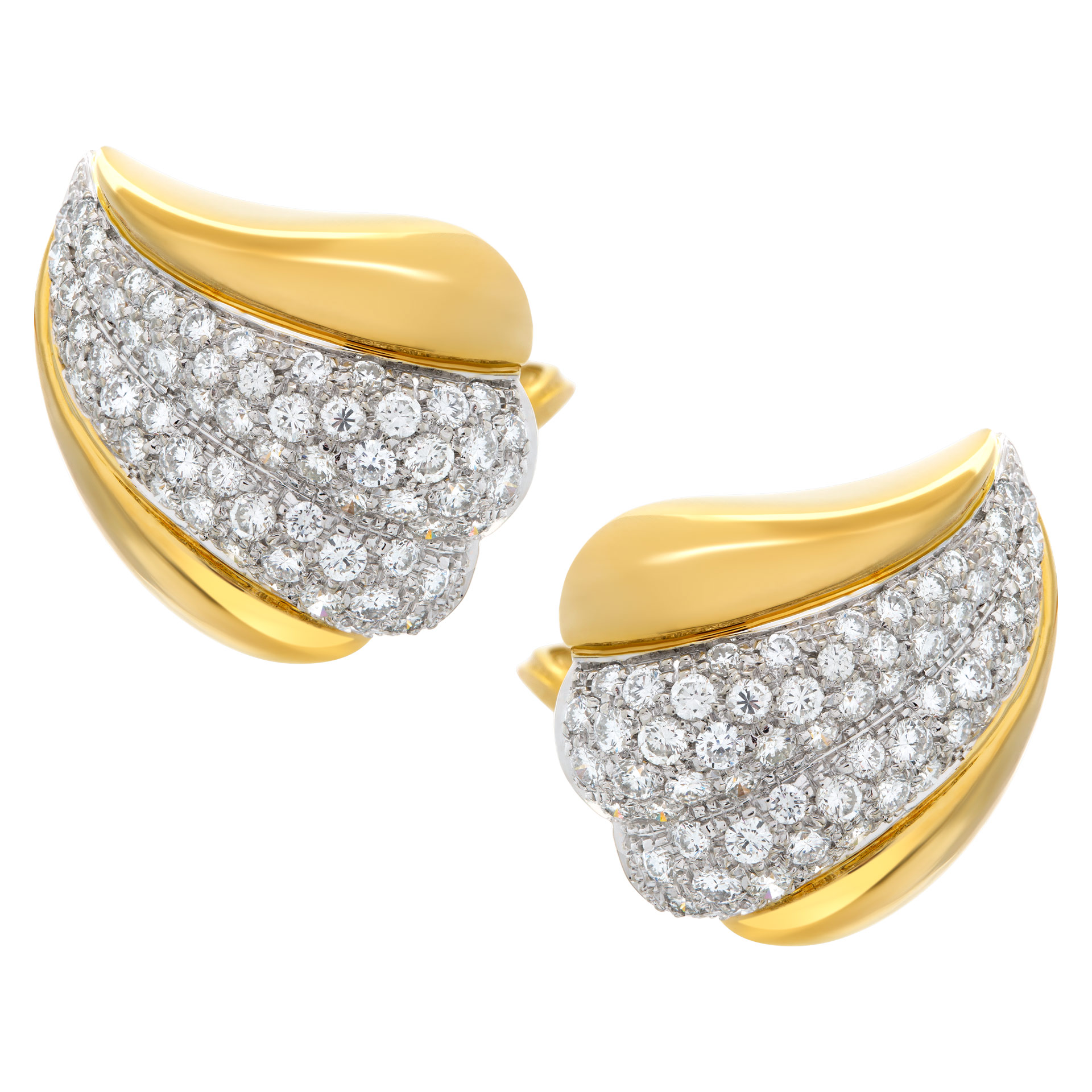 DAMIANI diamonds earrings 18k yellow gold (Stones)