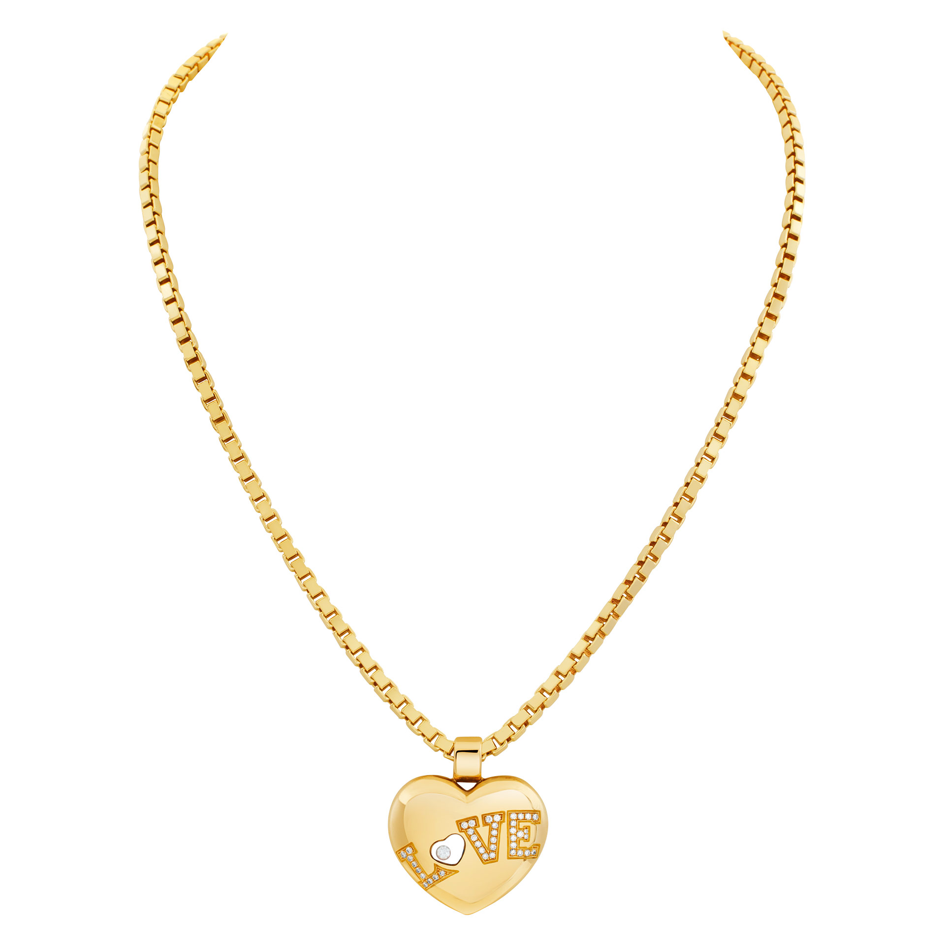 Chopard Happy Diamond "Love Heart" necklace in 18k