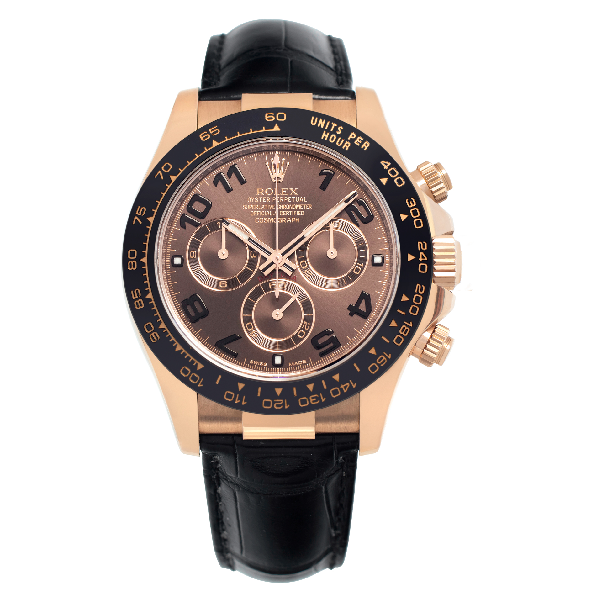 Rolex Daytona 116515 18k rose gold chocolate dial 40mm Automatic watch