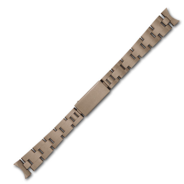 Custom Oyster-style bracelet in stainless steel image 1