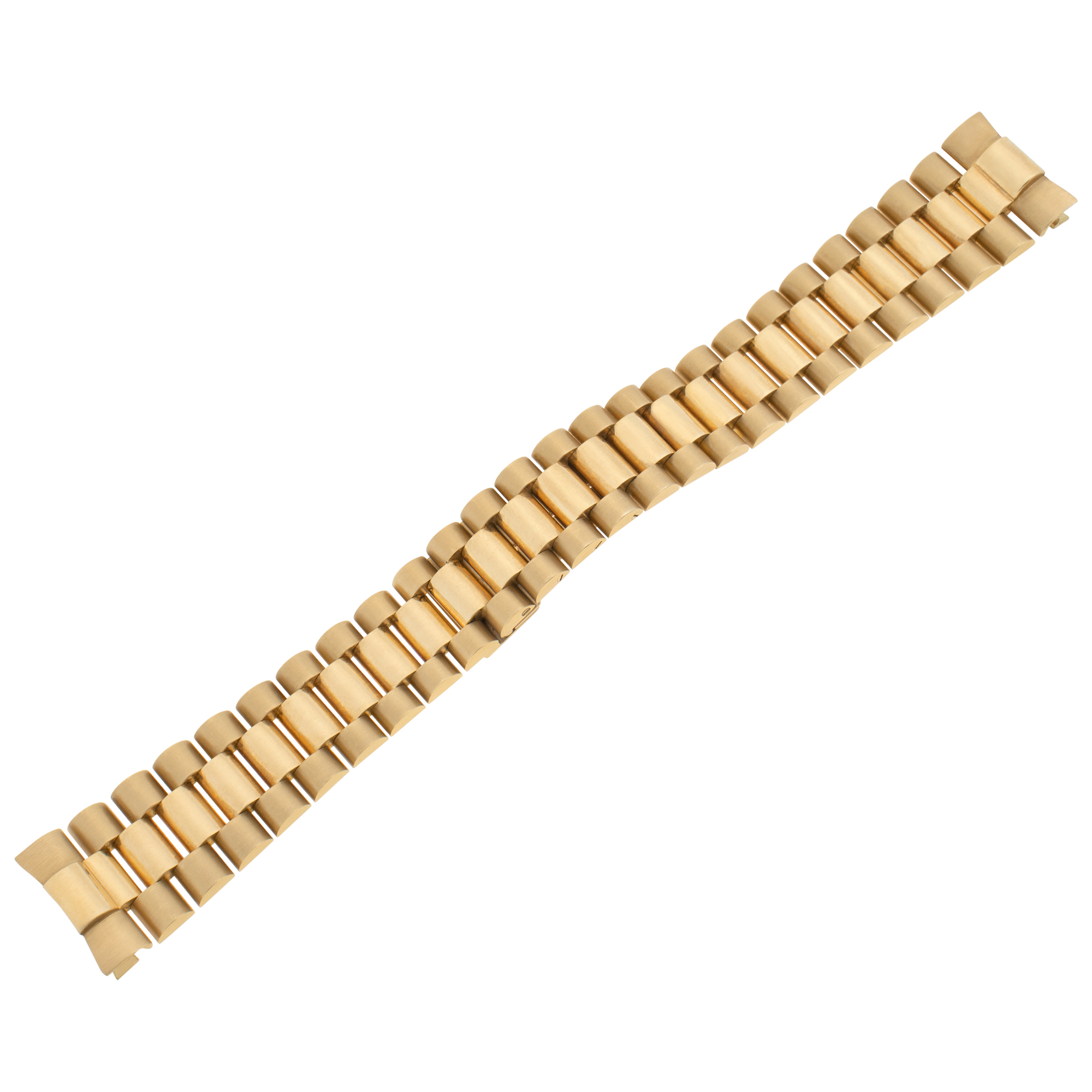 Heavy custom president style bracelet 20mm in 18k yellow gold image 1