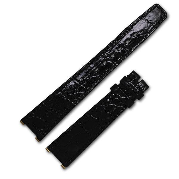 Omega black crocodile strap (18x14) image 1