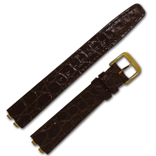 Omega brown crocodile strap  (17x14) image 1