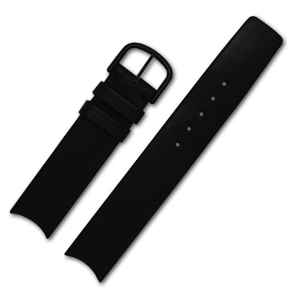 Omega black leather strap (16x16) image 1