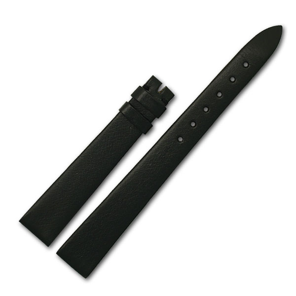 Ladies Rolex black leather strap (13x10) image 1