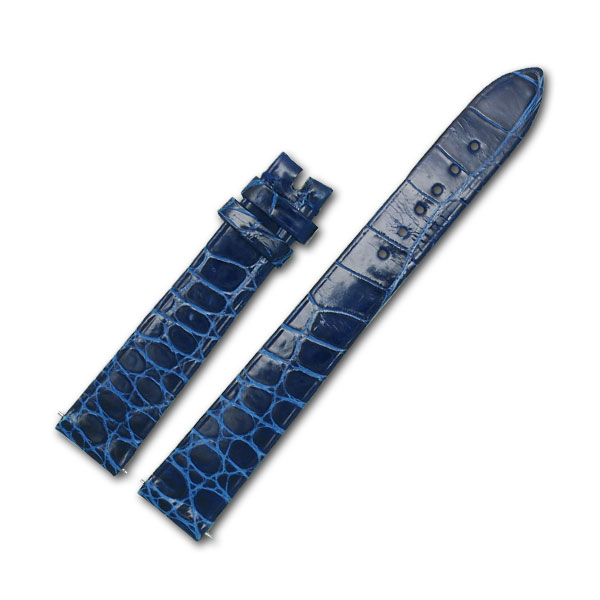 Ladies Piaget blue alligator strap (14x12) image 1