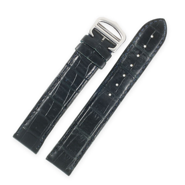 Cartier black alligator strap. (18x18) image 1
