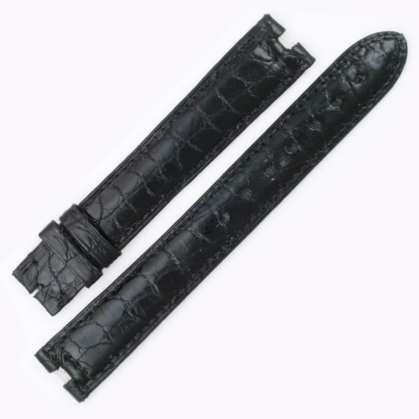 Cartier black crocodile strap. (16x14) image 1