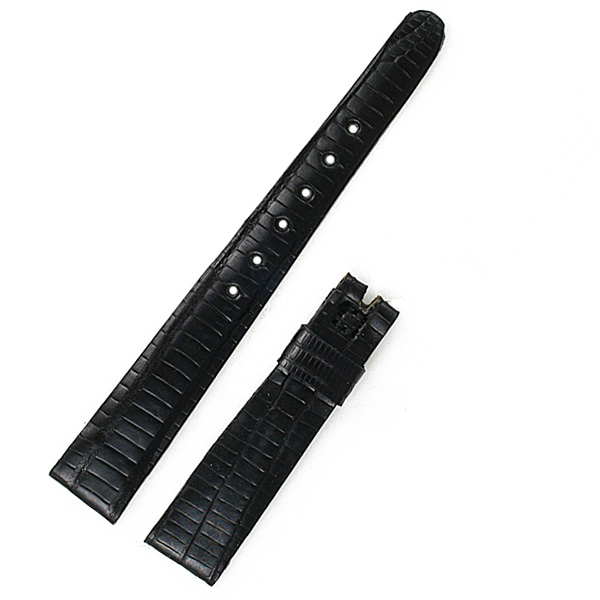 Ladies Rolex black lizard strap (13x10) image 1