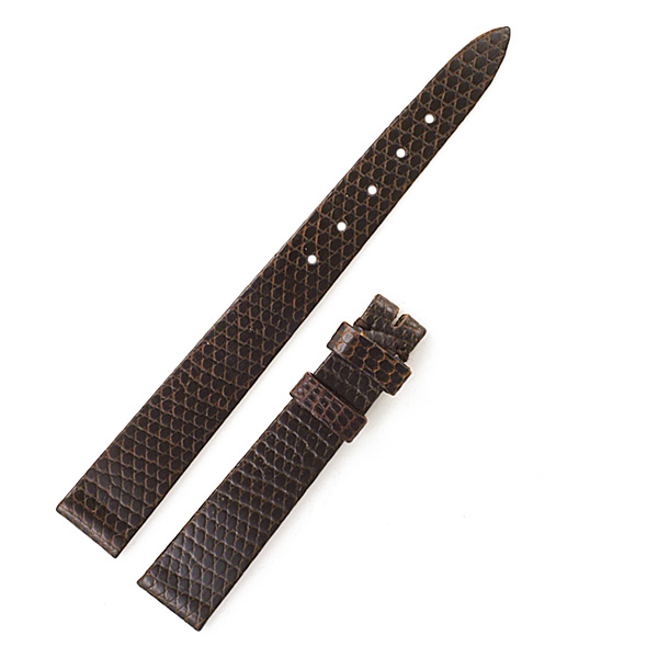 Ladies Rolex dark brown lizard strap (11x8) image 1