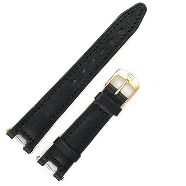 Tag Heuer black leather strap (14x17) image 1