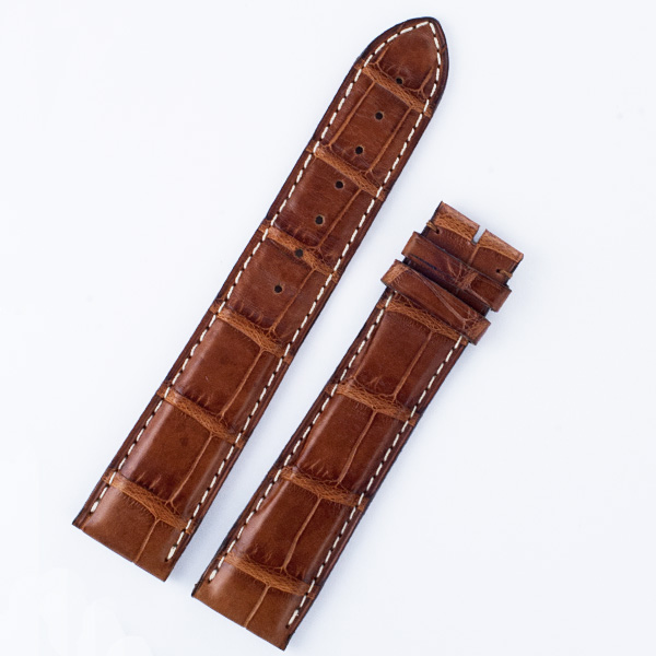 Cartier light brown crocodile strap (19x17) image 1