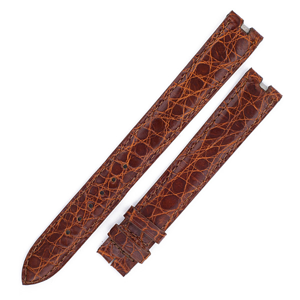 Ladies Cartier Must de brown crocodile strap (16x14) image 1