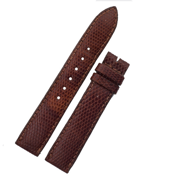 Ladies Cartier brown lizard strap (15x14) image 1