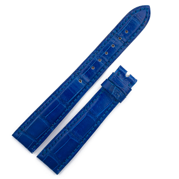 Ladies Bvlgari blue alligator strap (17x14) image 1