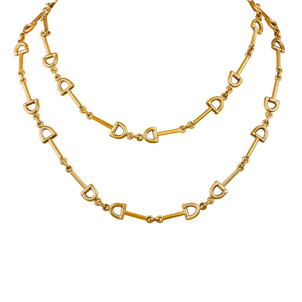 A Wonderful Nautical Inspired Custom Necklace  In 18k Yellow Gold image 1