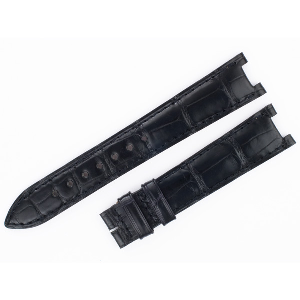 Jaeger LeCoultre shiny black alligator strap (16x14) image 1