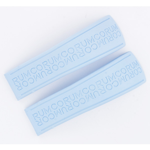 Corum light blue rubber strap (18x15) image 1