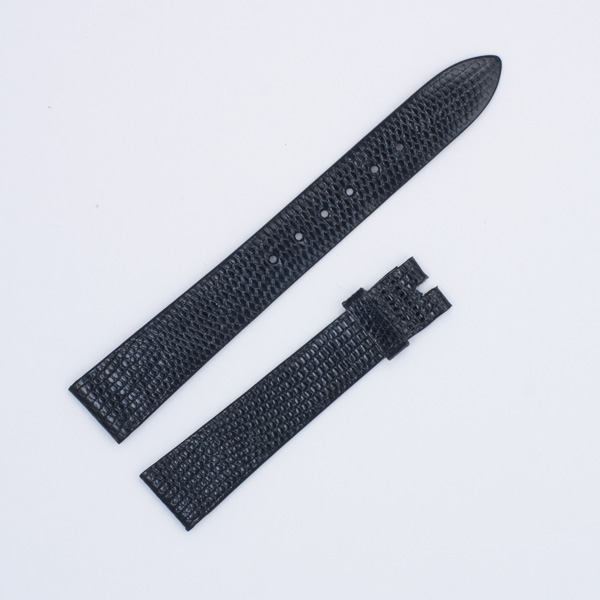 Corum black lizard strap (14x12) image 1