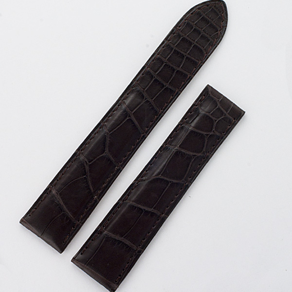 Cartier dark brown alligator strap (20x18) image 1