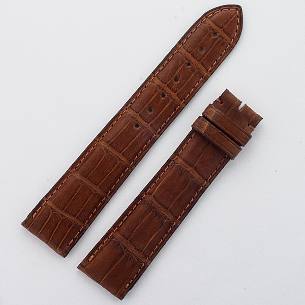 Cartier brown alligator strap (20x17) image 1