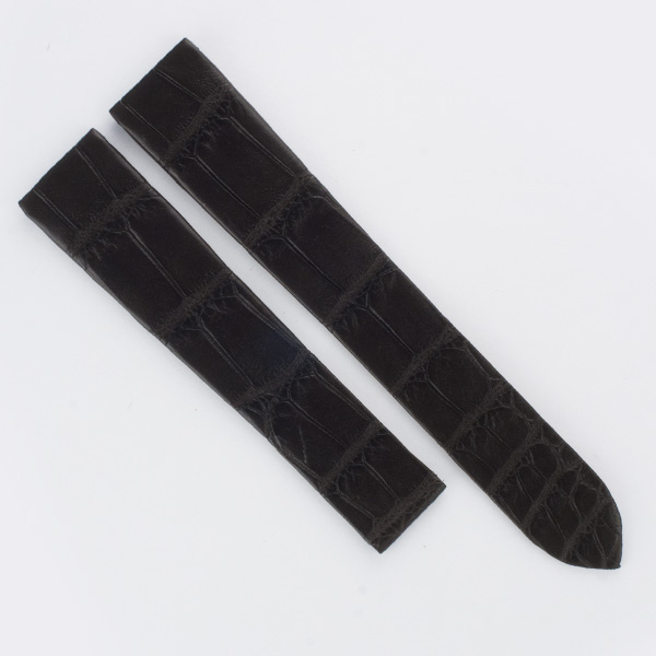 Cartier for Santos Dumont dark brown alligator strap (18.5mm x 16mm) image 1