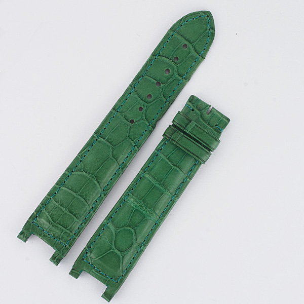 Cartier Pasha green alligator strap (19x18) image 1