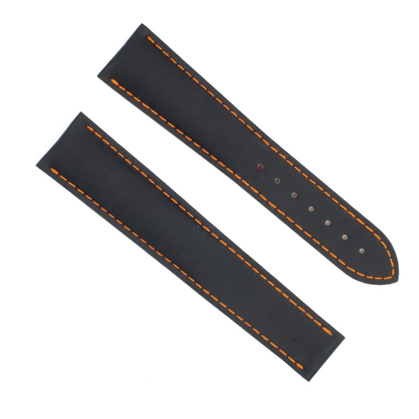 Omega Seamaster black rubber strap (22mm x 18mm) image 1
