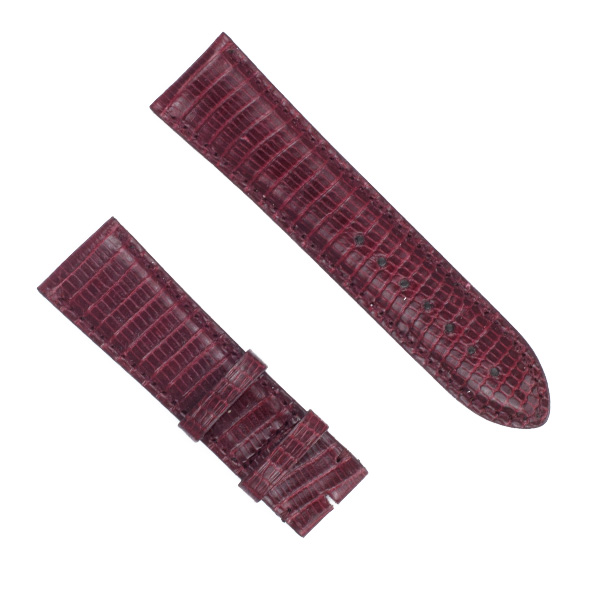 Cartier burgundy lizard strap (20x18) image 1