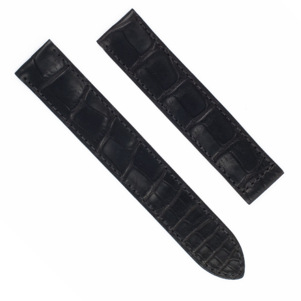 Cartier matte black alligator strap (19x180 image 1