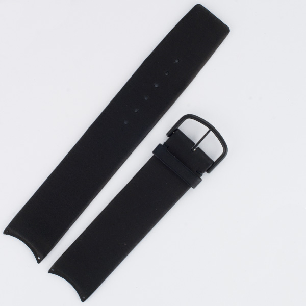 Omega black leather strap (20x20) image 1