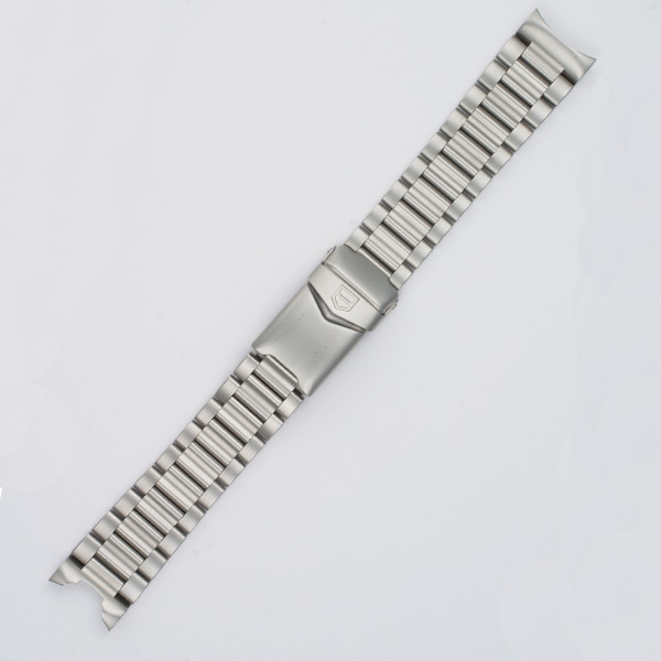 Men's Tag Heuer stainless steel bracelet 4000 series w/ fliplock buckle 7" long 19mm image 1