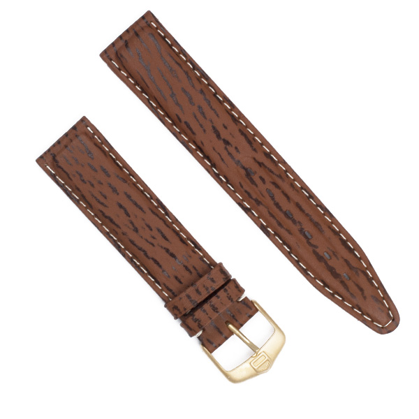 Men's Tag Heuer brown leather strap for S/EL Sports Edition midsize (19mm x 14mm) image 1