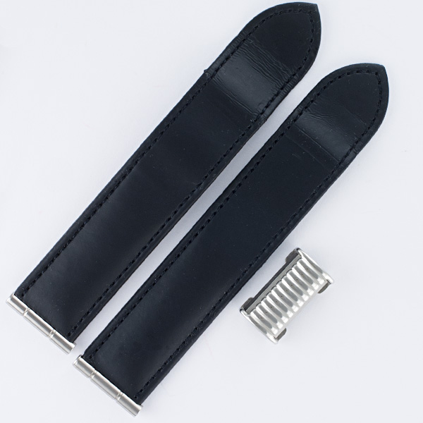 Boucheron Solis black rubber strap 20mm by lug end 4" in length image 1
