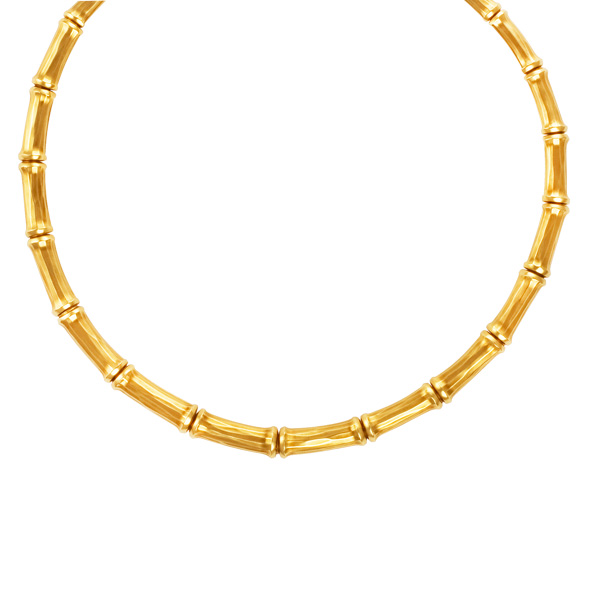 Cartier Bamboo necklace in 18k image 1