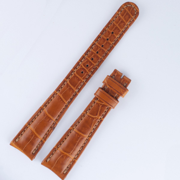 Roger Dubuis H37 Hommage long reddish brown alligator strap (18x13). image 1