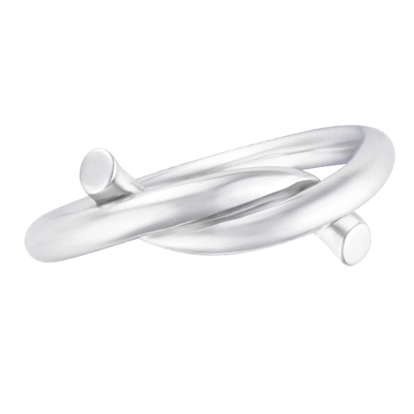 Cartier Intertwined ring in 18k white gold image 1