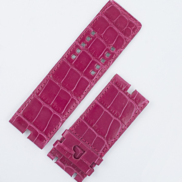 Roger Dubuis Too Much Square Style T26 fushia alligator strap (28x28). image 1