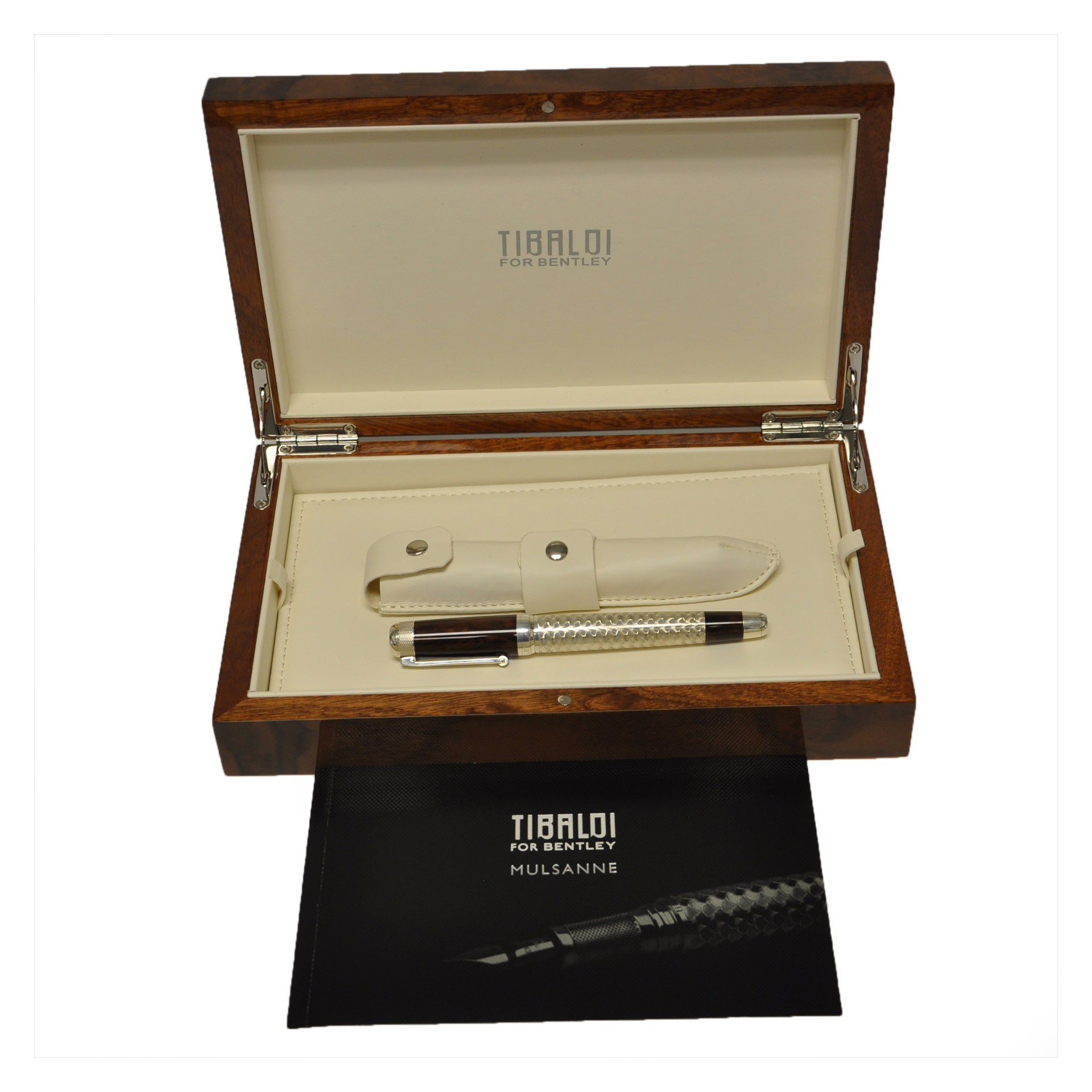 Limited edition Tibaldi for Bentley Mulsanne fountain pen with 18k nib 37/ 90. image 1