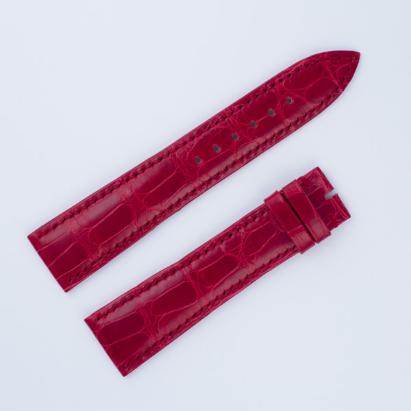 Piaget shiny red alligator strap (21x18) image 1