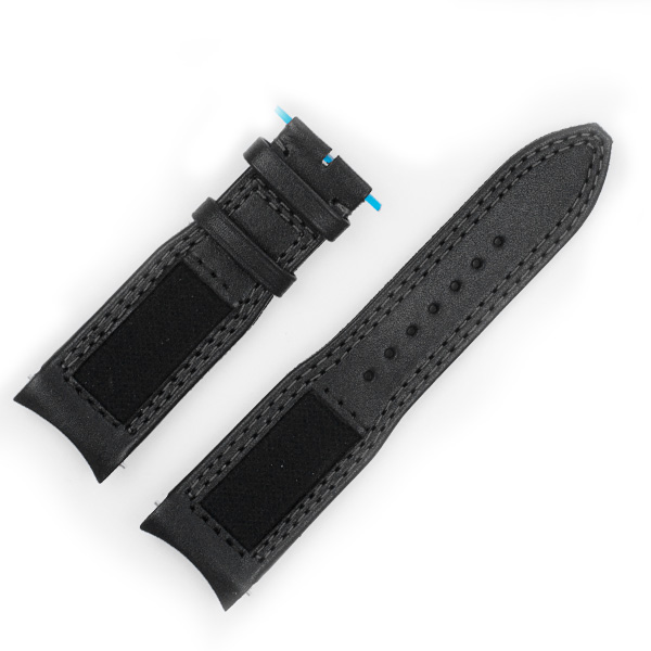 Jaeger LeCoultre calfskin black newport strap (23x 20) image 1