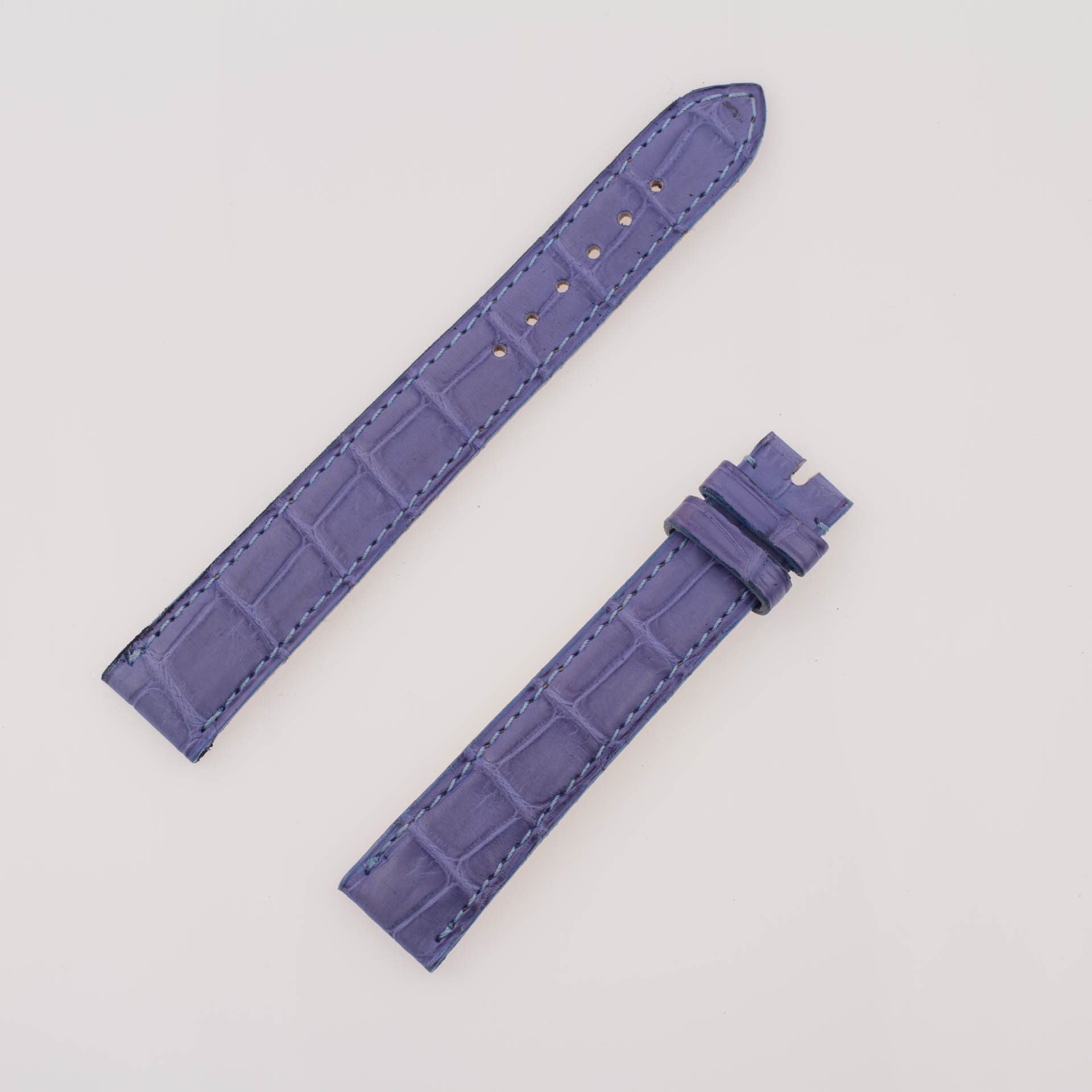 Used Chopard powder blue alligator strap (16 X 14) image 1