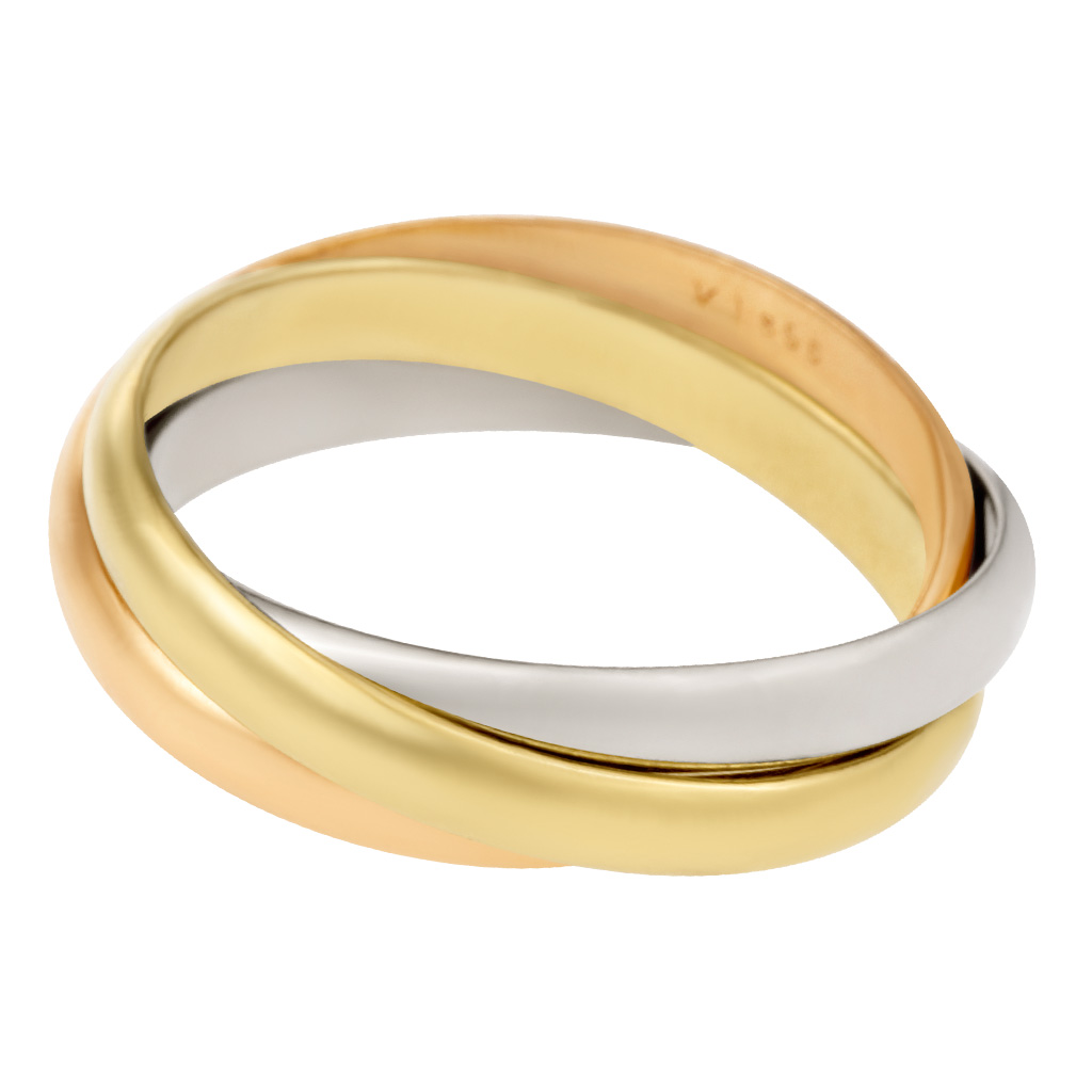 Cartier ring 18k tricolor image 1
